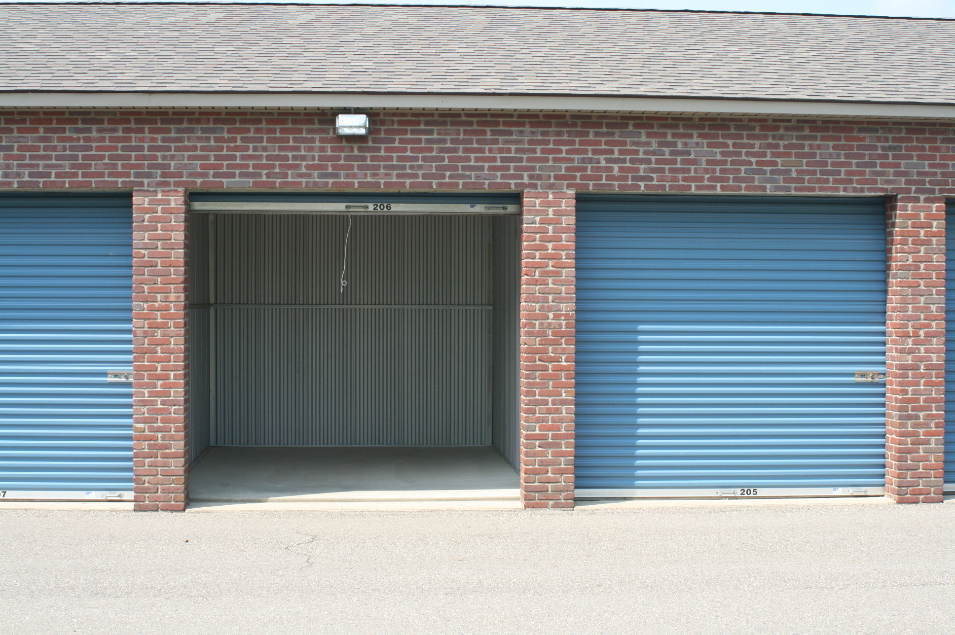 inside storage unit